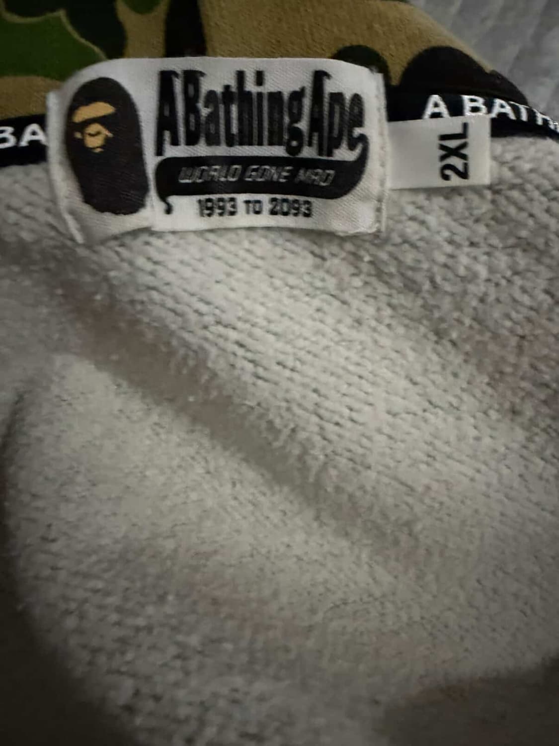 베이프ABC카모 후드티XXL 상품이미지3