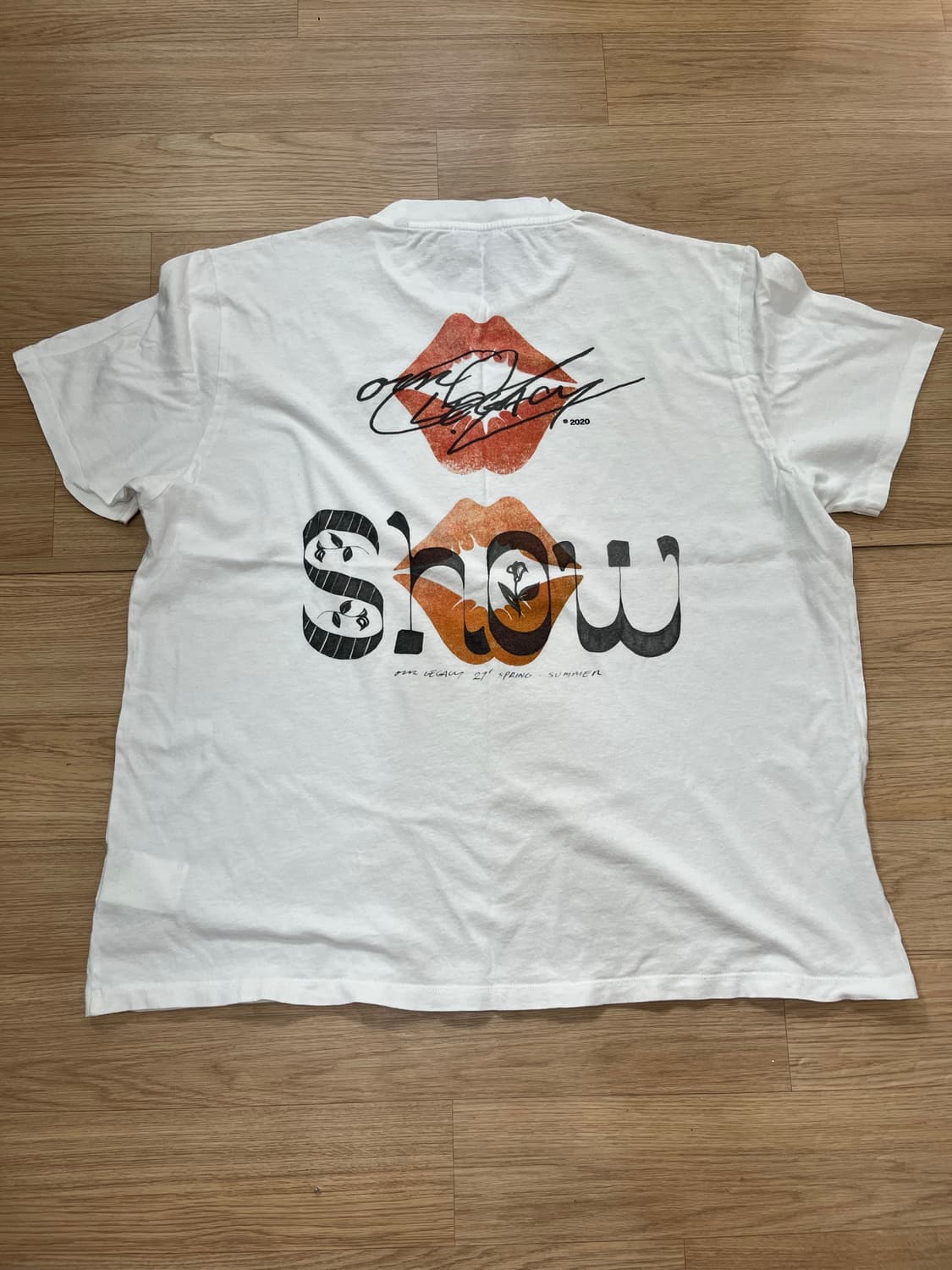 아워레가시 화이트 반팔티 2종 52사이즈 상품이미지3