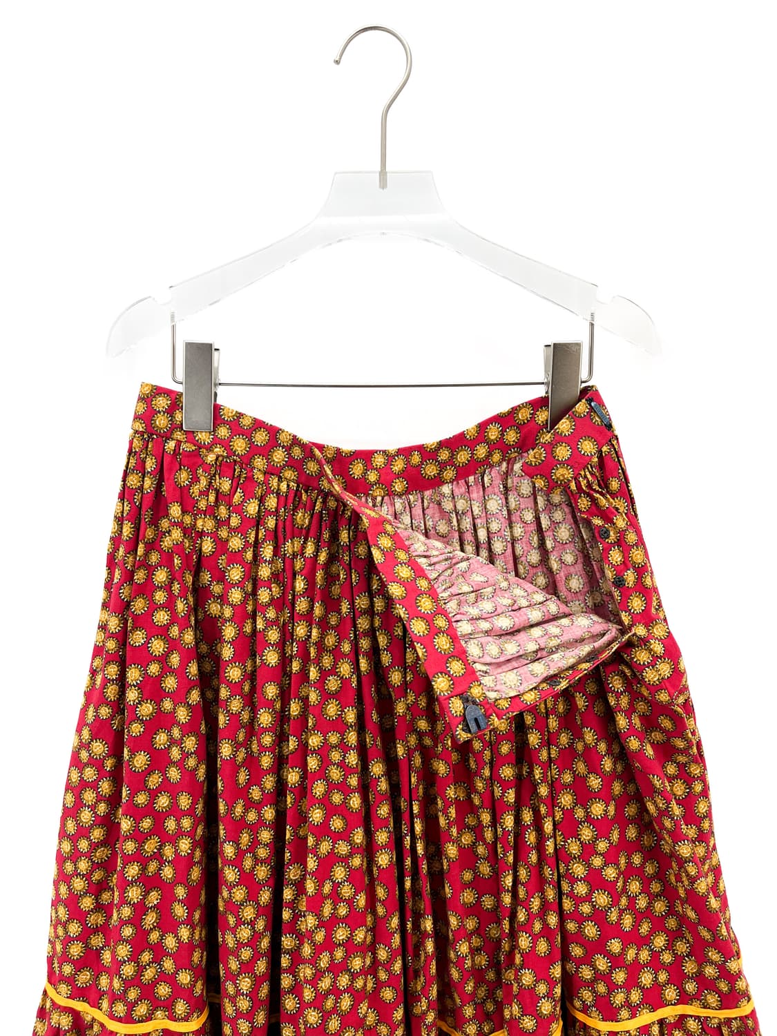 빈티지 패턴 미디 스커트 상품이미지5