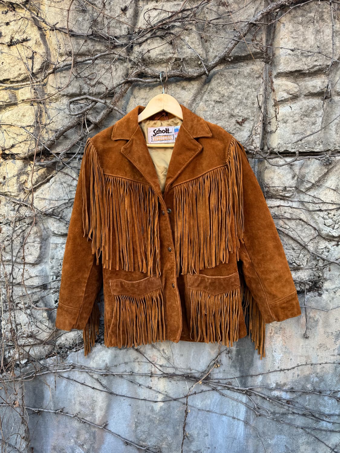 70s 쇼트 스웨이드 프린지 자켓 schott 웨스턴 가죽 자켓 상품이미지1