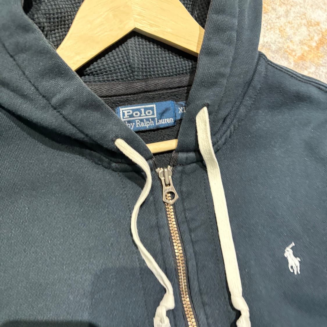 폴로 화이트 포니 빈티지 헤비 후드집업 상품이미지4