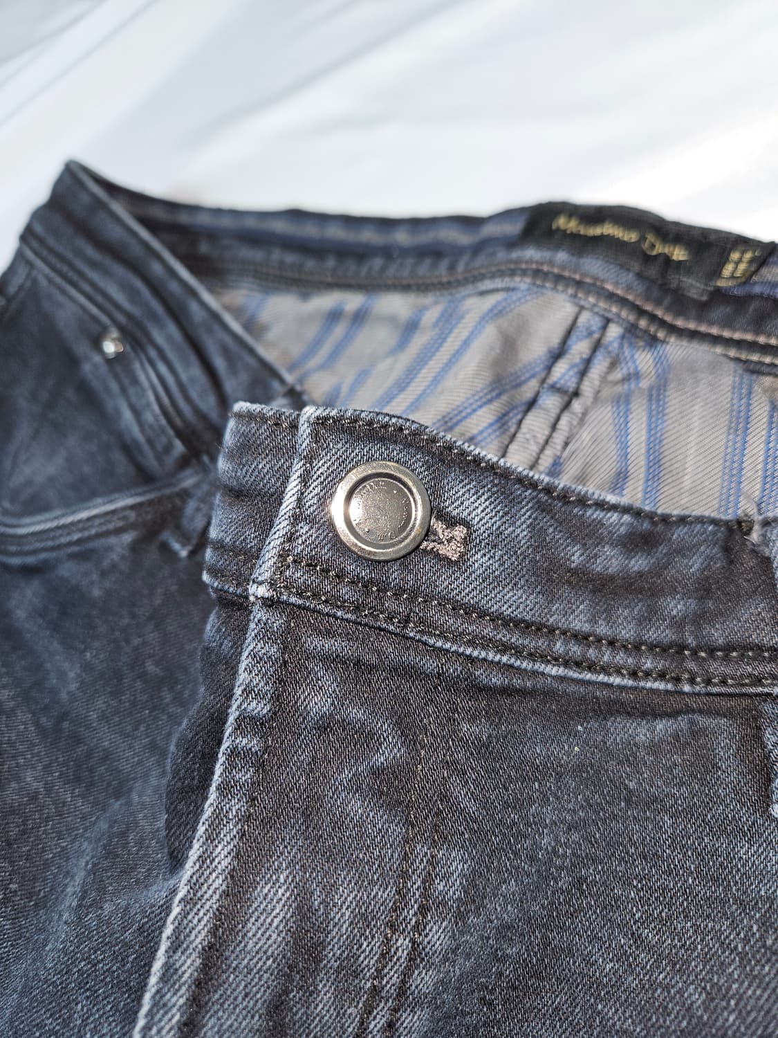 마시모두띠 가죽패치 청바지 데님팬츠 진 슬림 36 상품이미지6