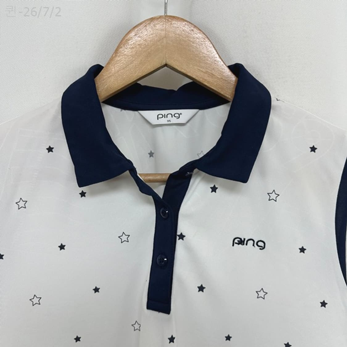 핑 여자 골프 스판 시스루팔 티셔츠 95 /퀸 상품이미지2