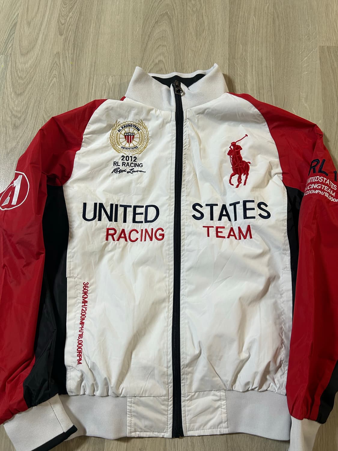 폴로 랄프로렌 치프키프 USA 레이싱 자켓 화이트 상품이미지1
