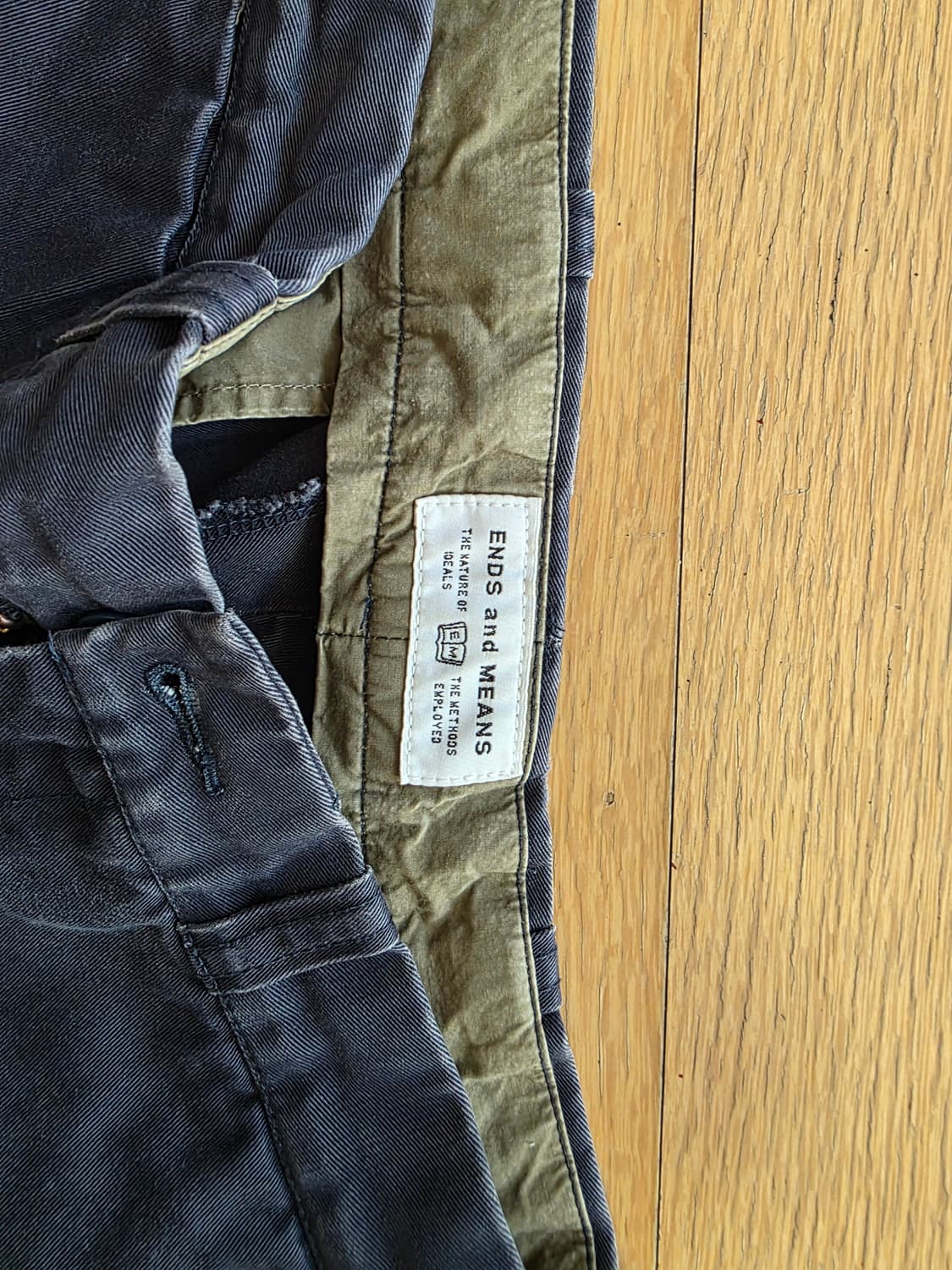 Ends and means 빈티지 네이비 치노 상품이미지2