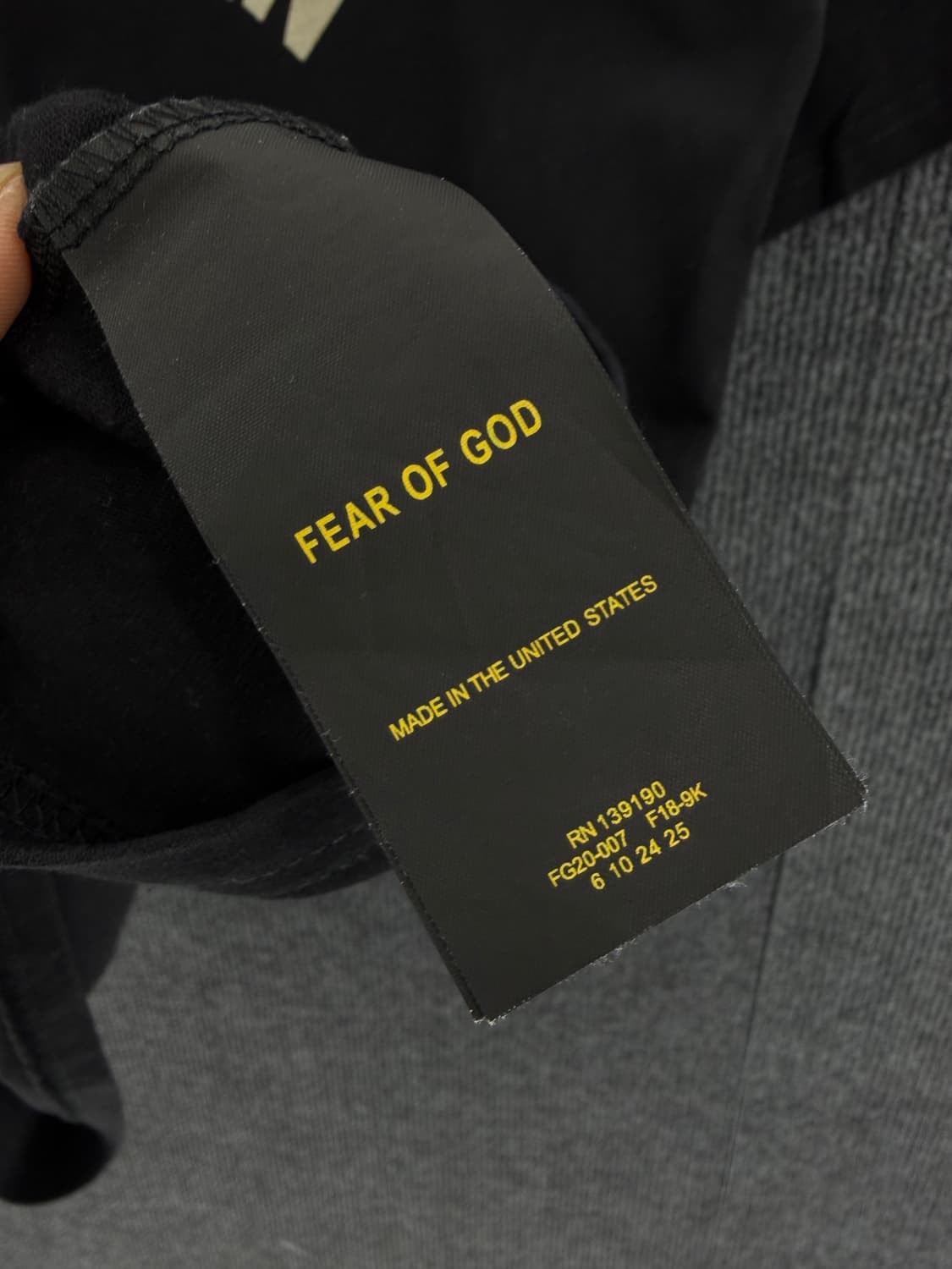 피어오브갓 7th 헨리넥 반팔티 상품이미지6