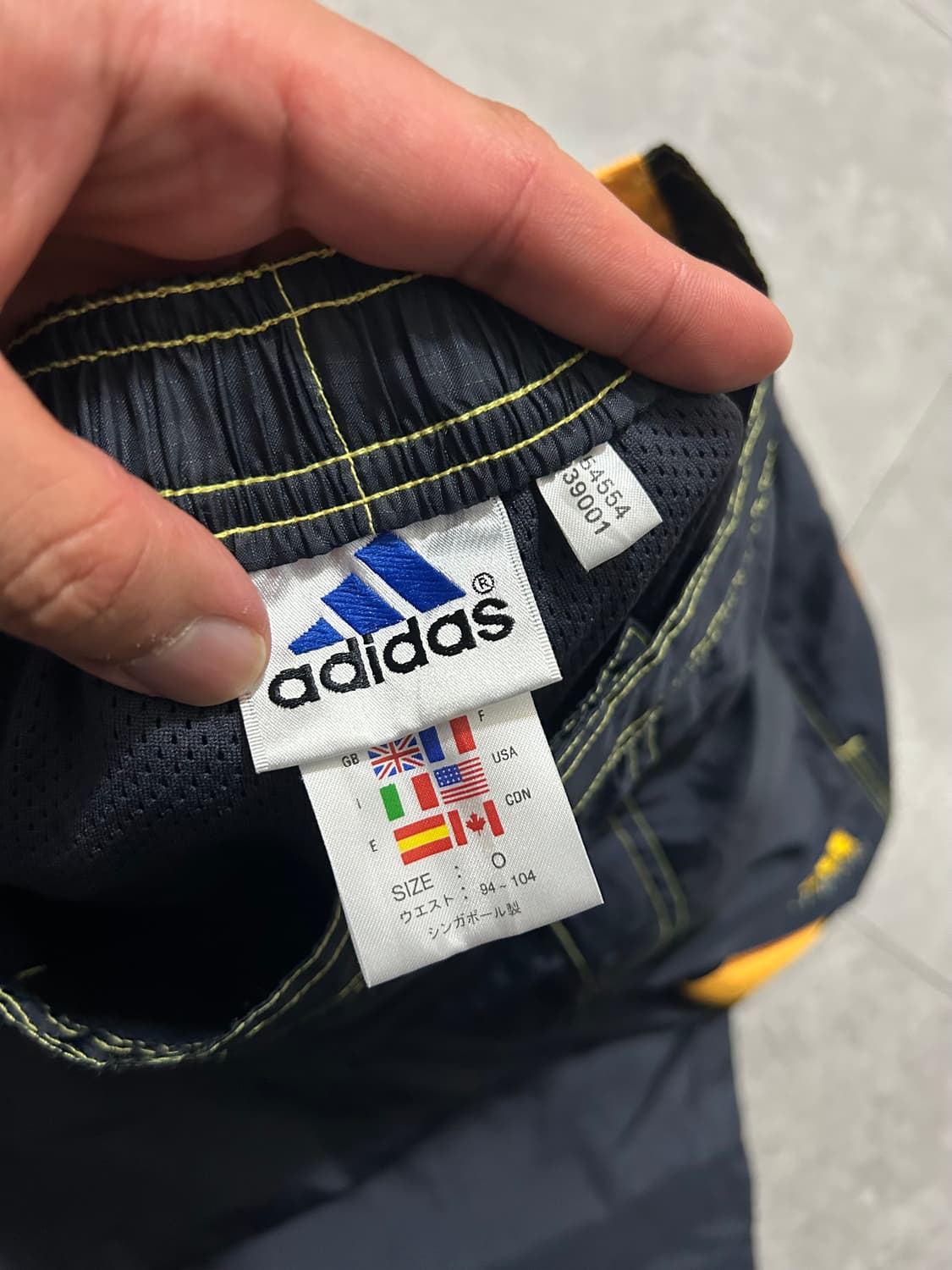 아디다스 제펜 빈티지 나일론  레인팬츠 36인치 상품이미지3