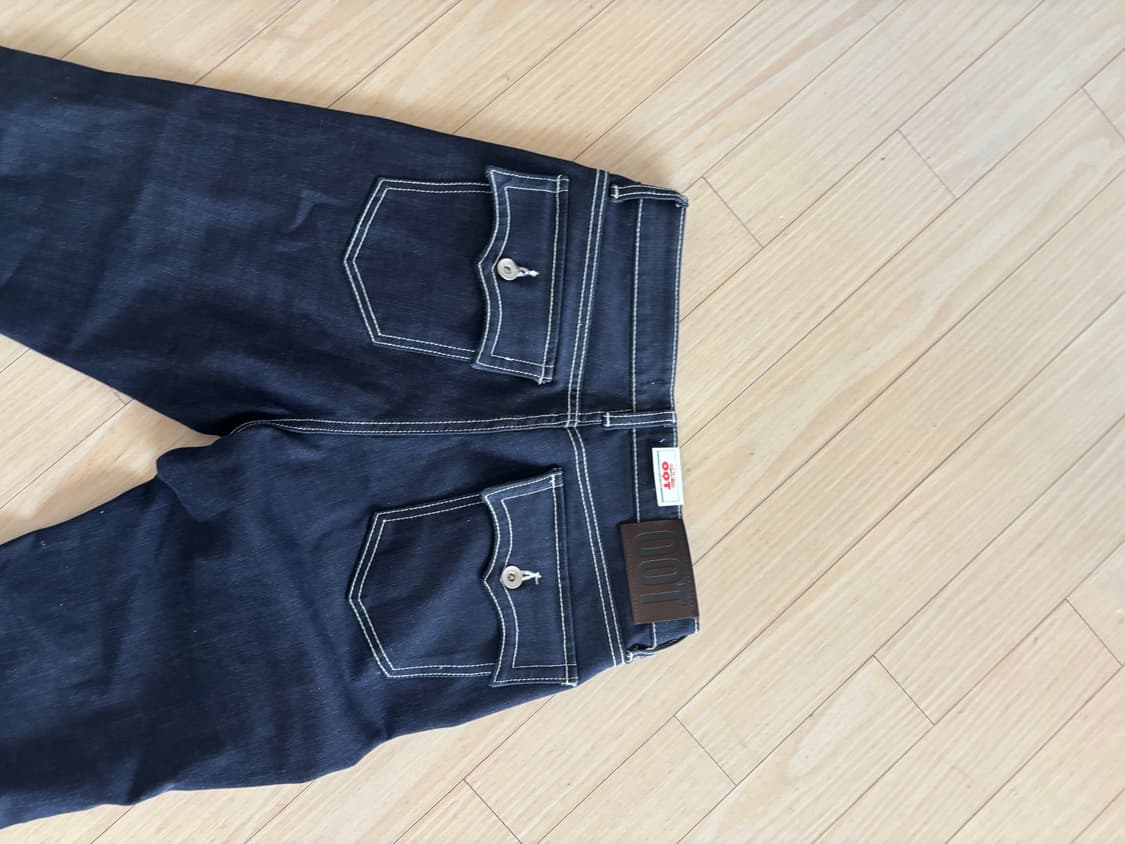 새상품)oot 진청 로우라이즈 스티치 데님 상품이미지3