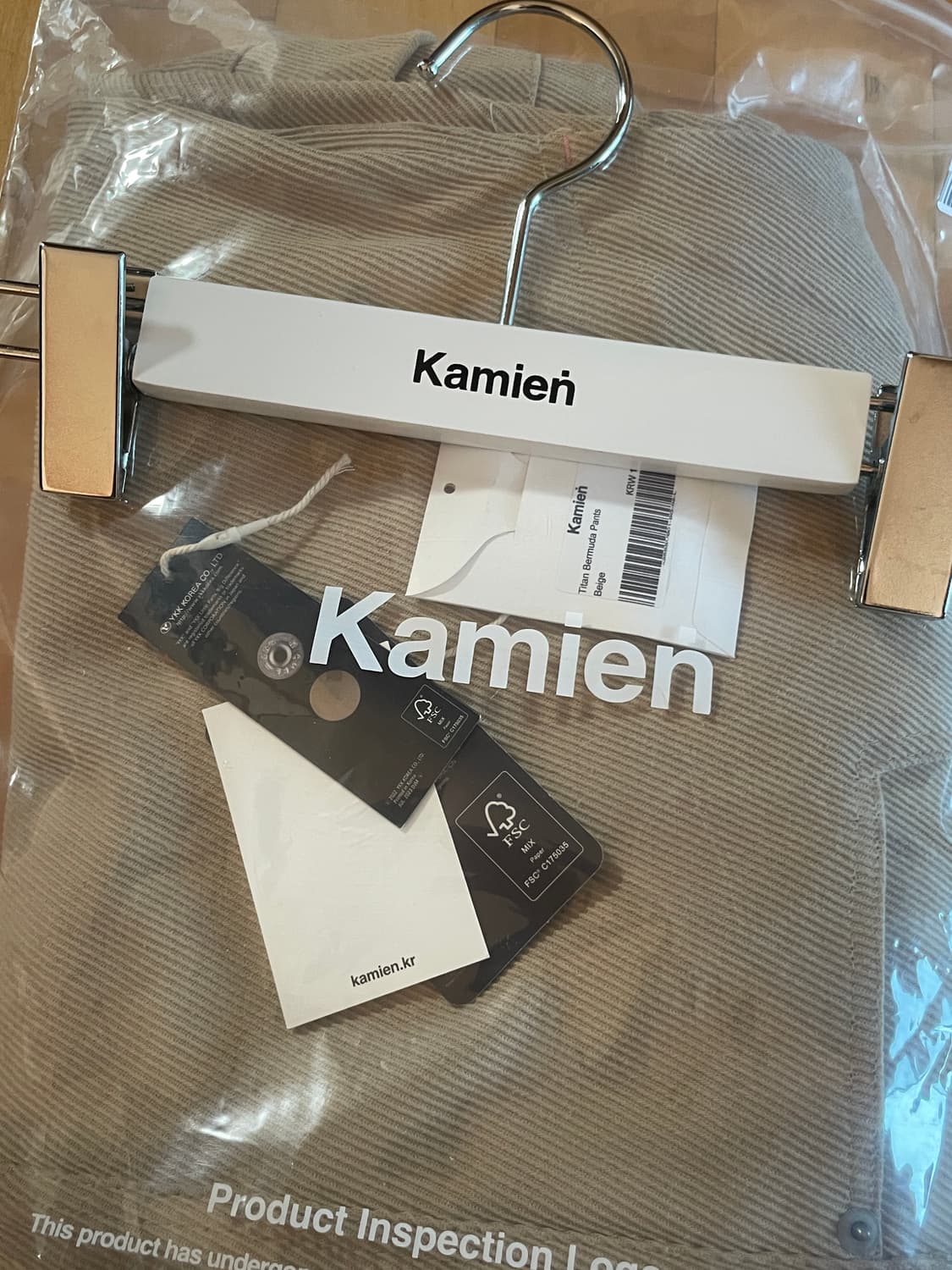 카미엔 타이탄 버뮤다 팬츠 베이지 상품이미지1