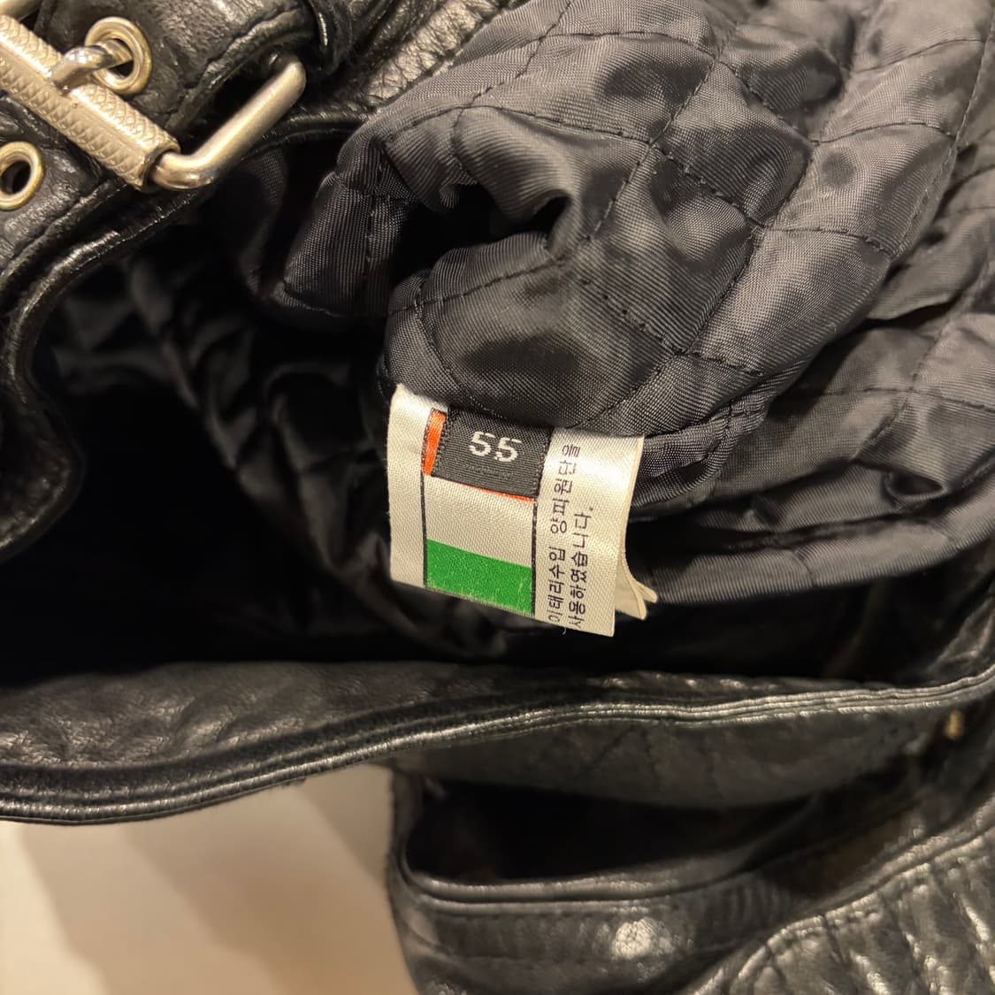 [55] 이태리 웨스턴 블랙 양가죽 레더 바이커 자켓 D270 상품이미지9