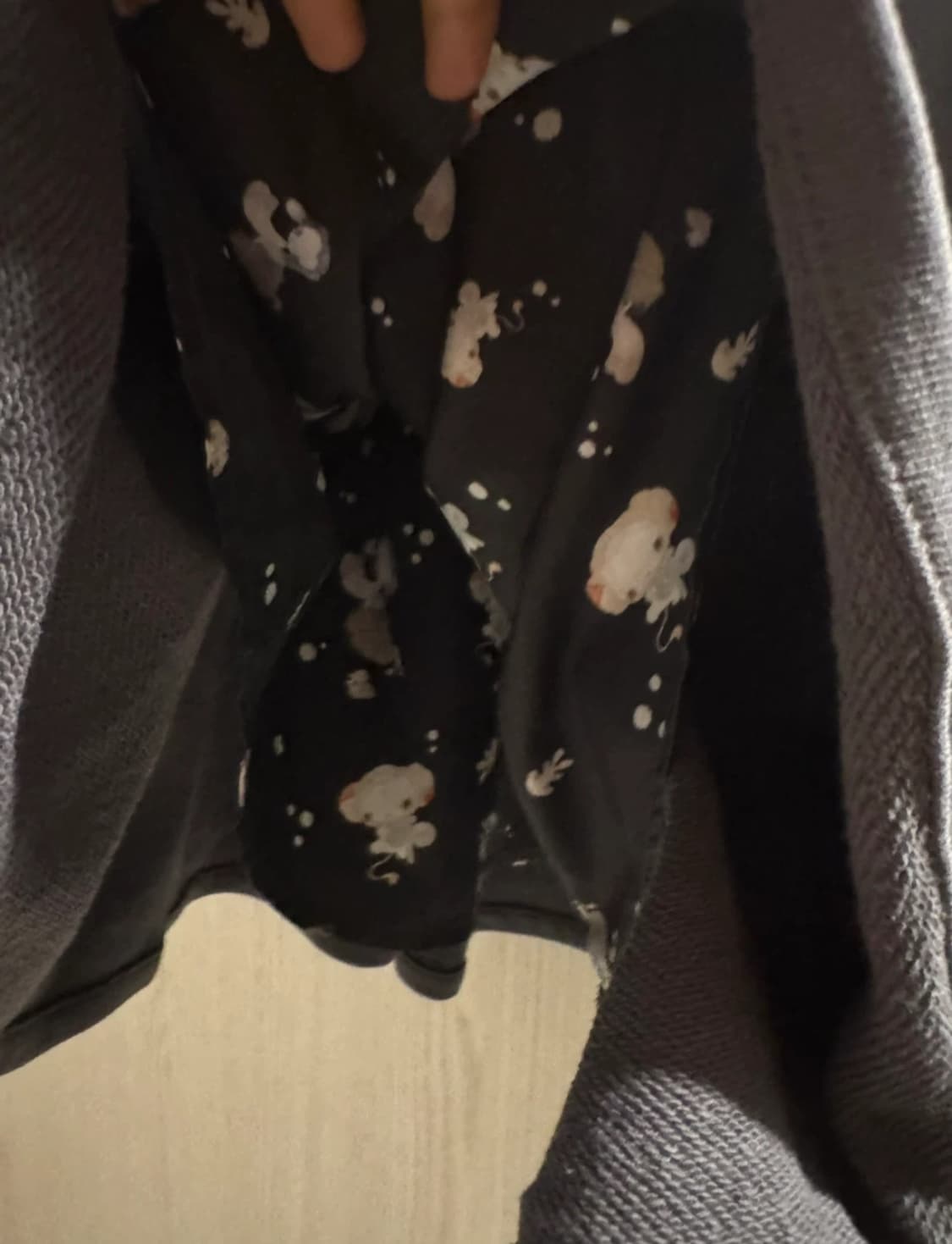 코이세이오 코지 스웻 랩 스커트 차콜 상품이미지6