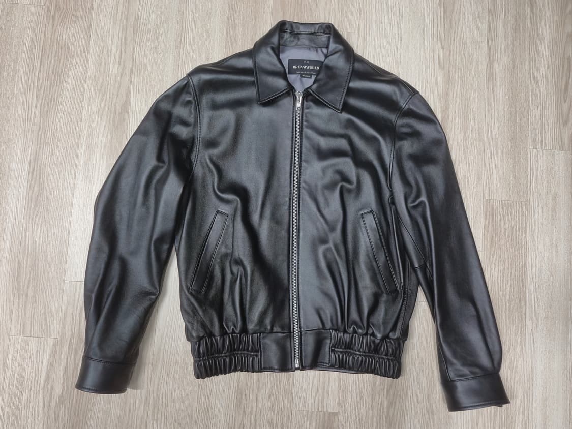 [M] 드림월드 램스킨 블루종 자켓 - 블랙 (실착1회/S) 상품이미지1