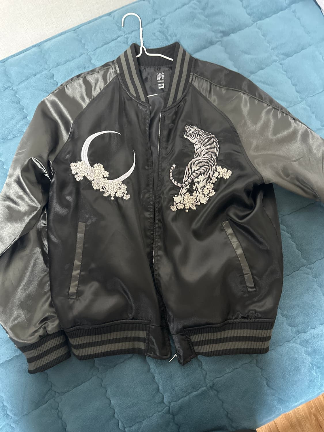 오보로 백호 자수 스카쟌 L 상품이미지2