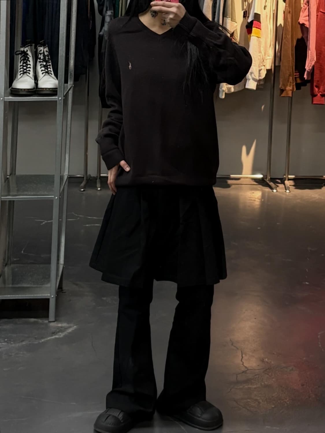 폴로랄프로렌 포니로고 딥브라운 브이넥 램스울 니트 A3531 상품이미지1