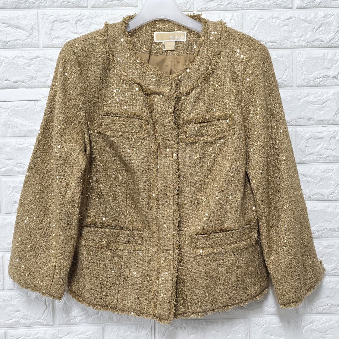 택포) M 마이클코어스 트위드 자켓  상품이미지1