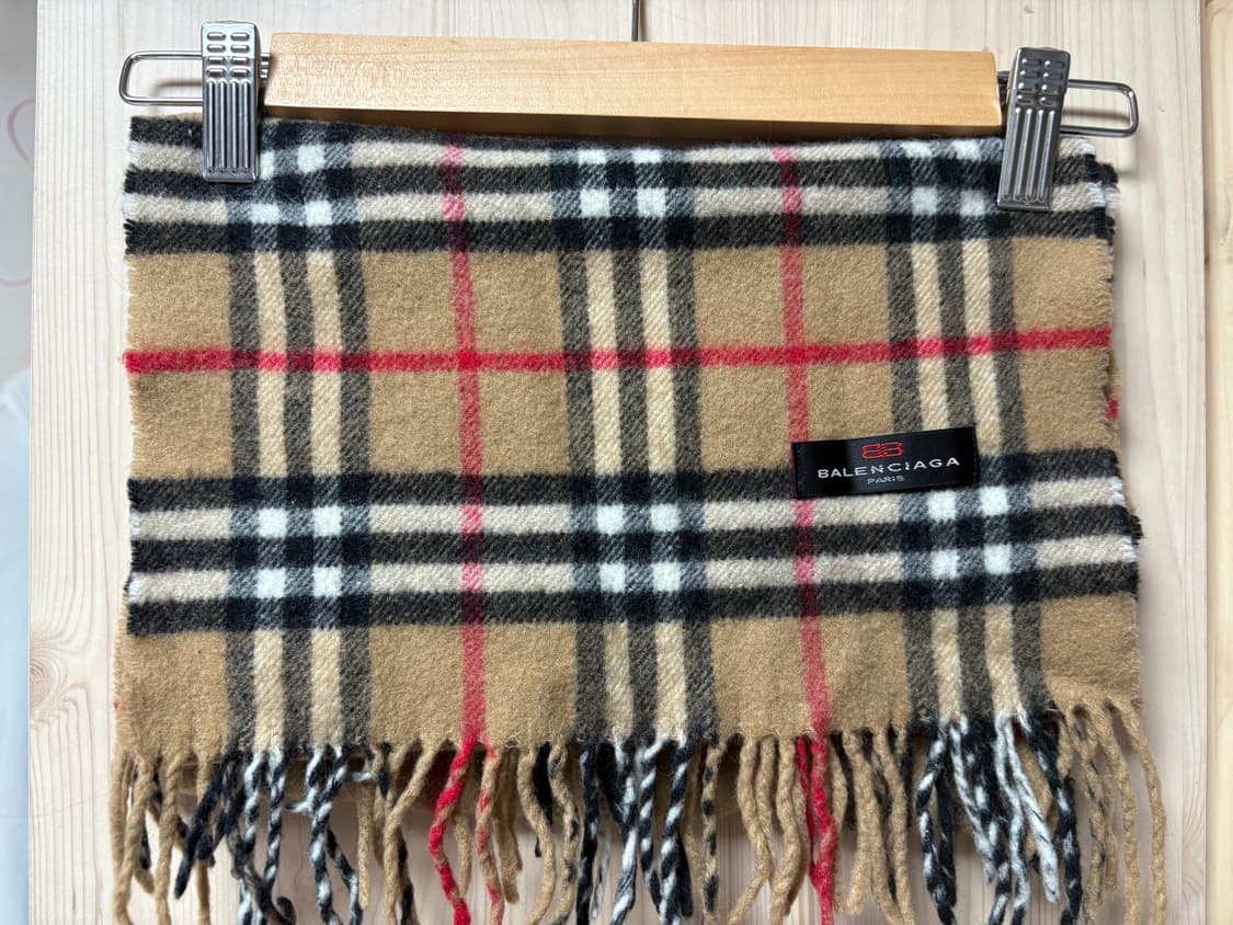 금강 발렌시아가 울 머플러 BALENCIAGA 상품이미지1
