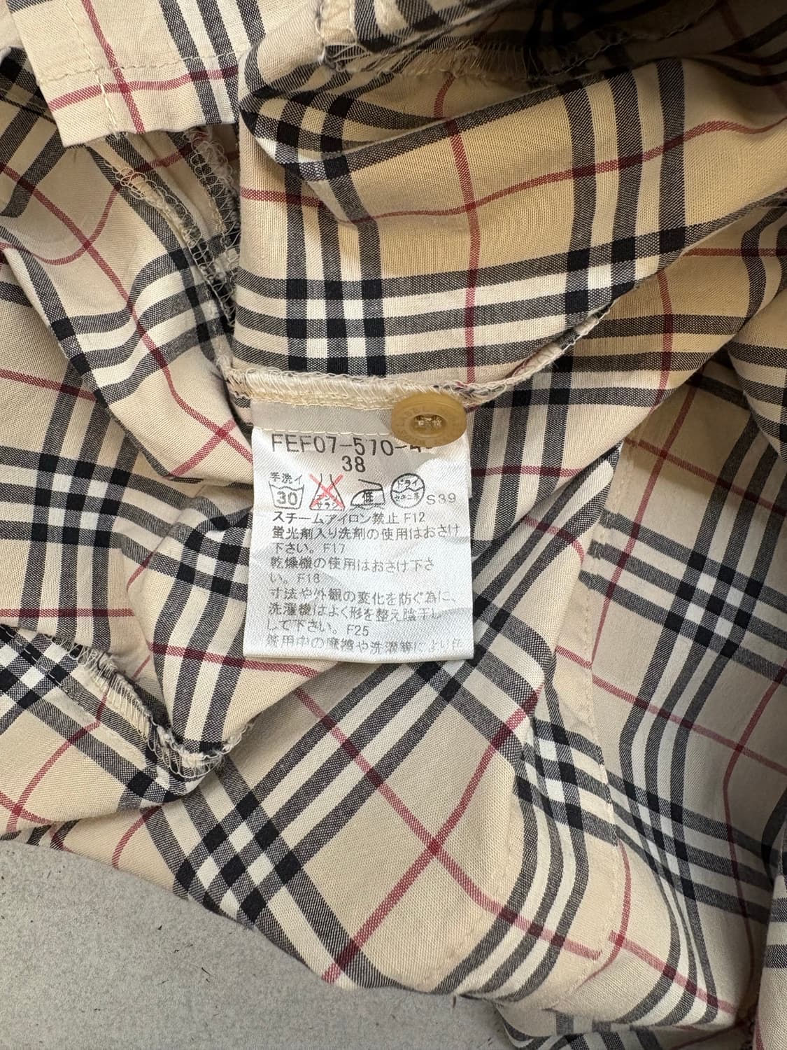 [ 38 ] 버버리 블루라벨 노바체크 셔츠 상품이미지8