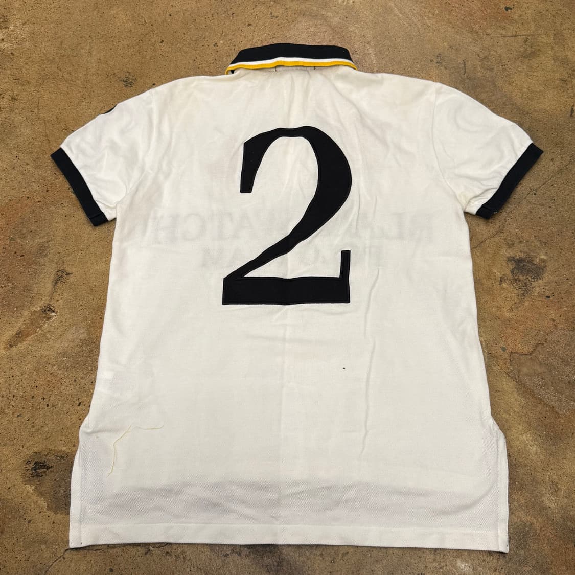 폴로 치프키프 블랙워치 폴로 팀 카라 화이트 빅포니 반팔 티  상품이미지3