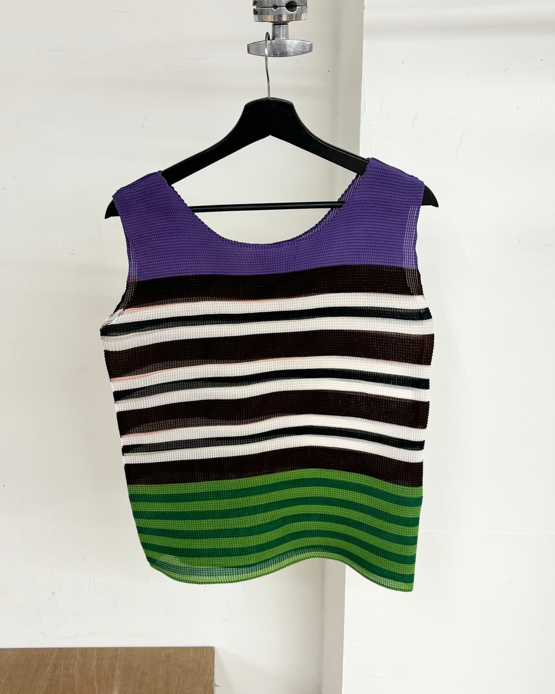 이세이 미야케 미 스트라이프 플리츠 슬리브리스 상품이미지6