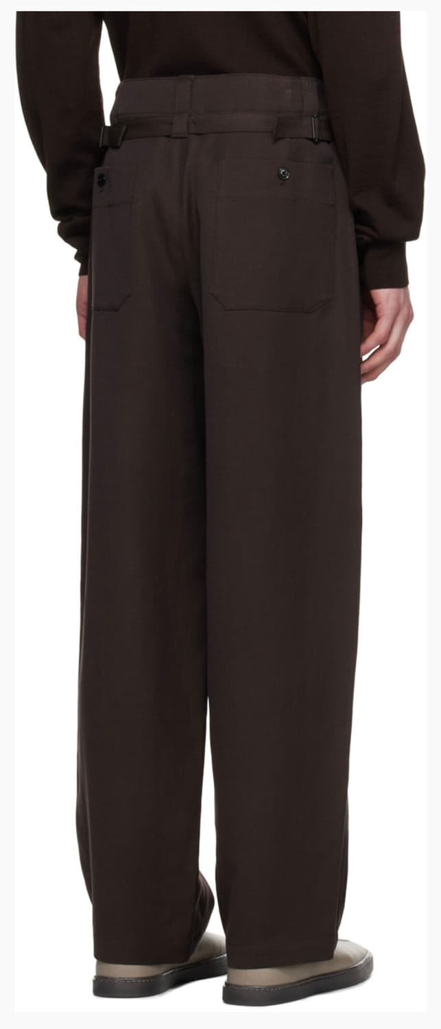 르메르 맥시 슬랙스 트루저 팬츠 브라운 M 상품이미지5