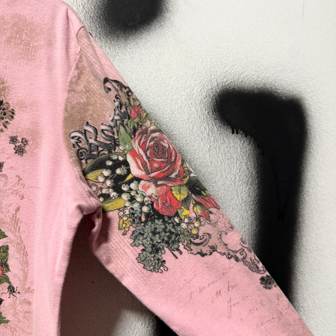 Jess & Jane USA 오리엔탈 펑크 타투 프린팅 롱 슬리브 티셔츠 상품이미지6