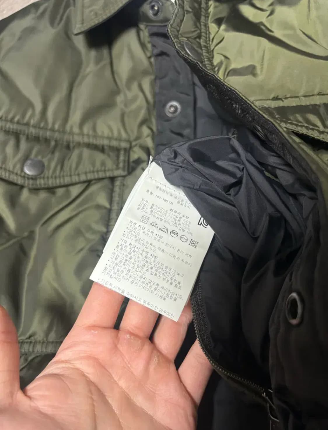 몽클레어 미오만드레 카키 셔츠 패딩 자켓 상품이미지4