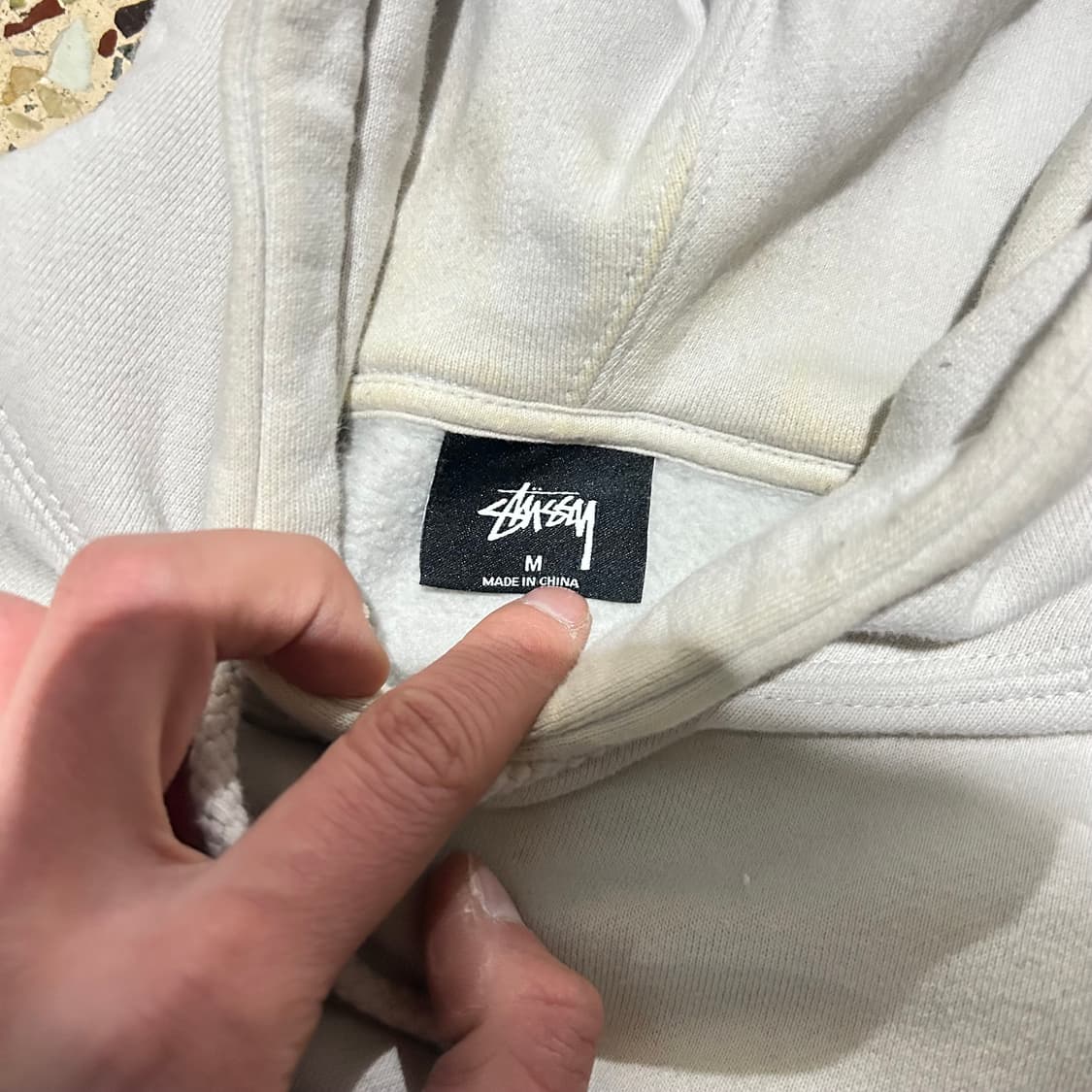 스투시(Stussy) 그레이 후드티 상품이미지5