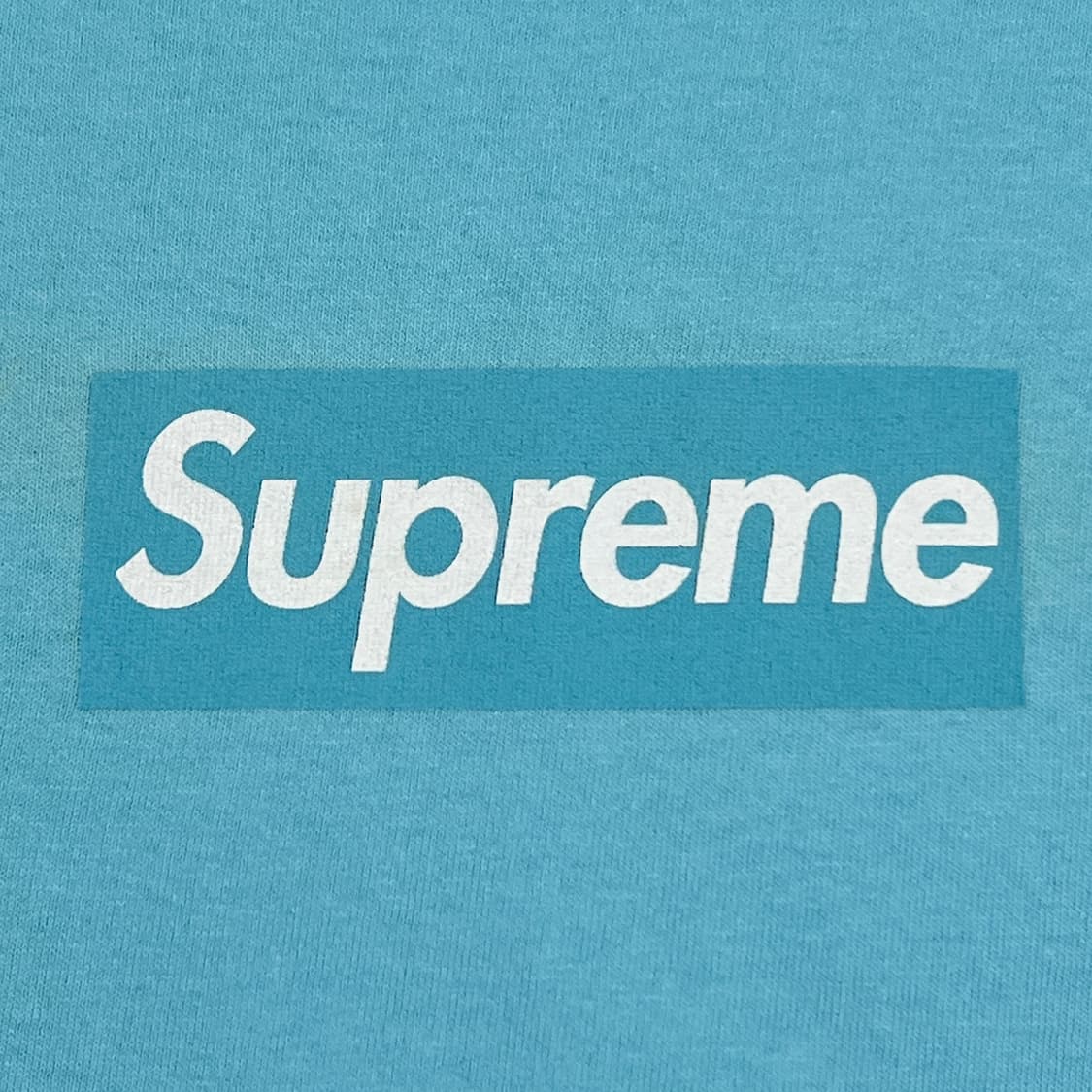 슈프림 2003 스카이블루 박스로고 티셔츠 상품이미지3