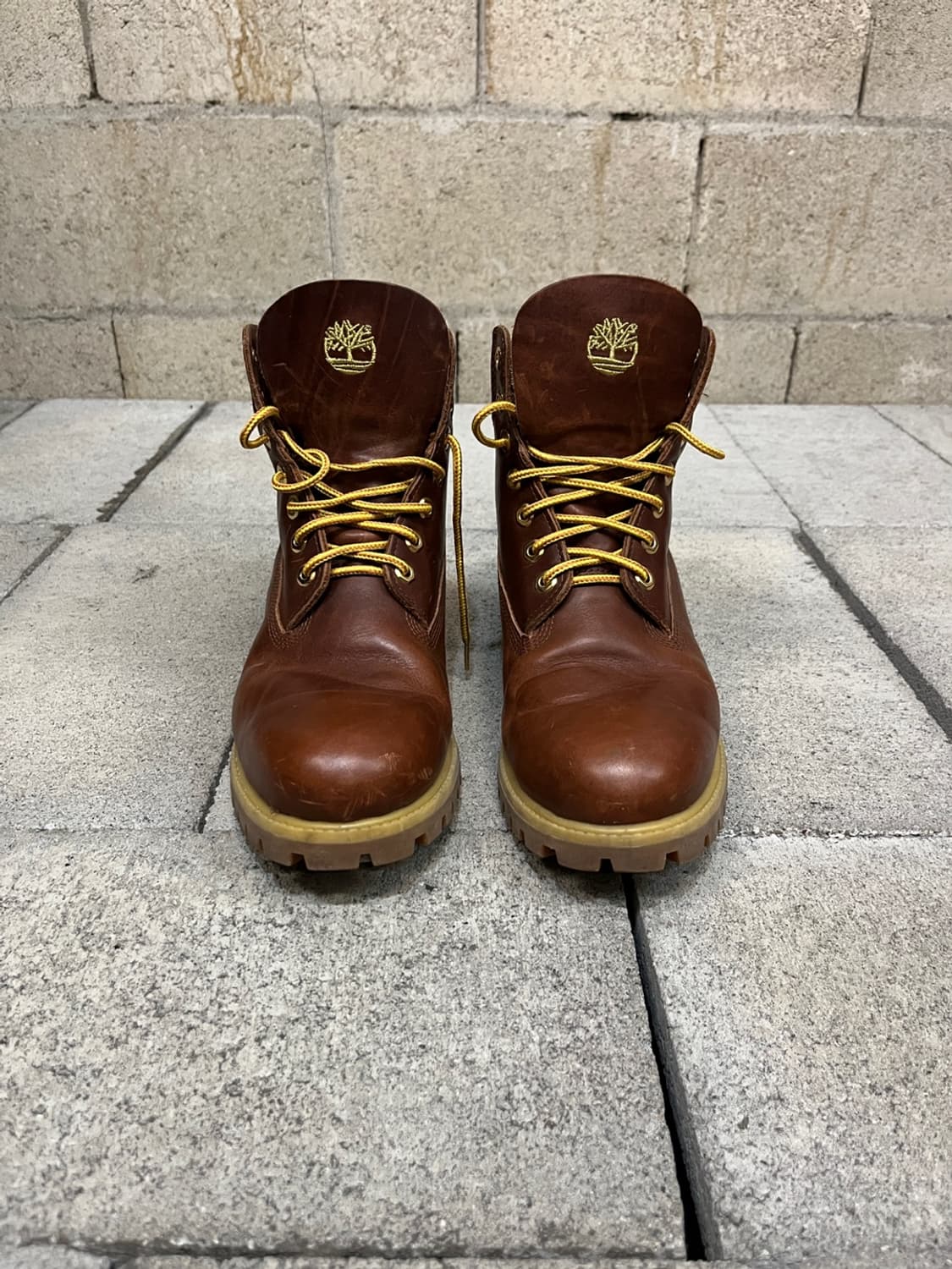 팀버랜드 브라운 레더 부츠 상품이미지2