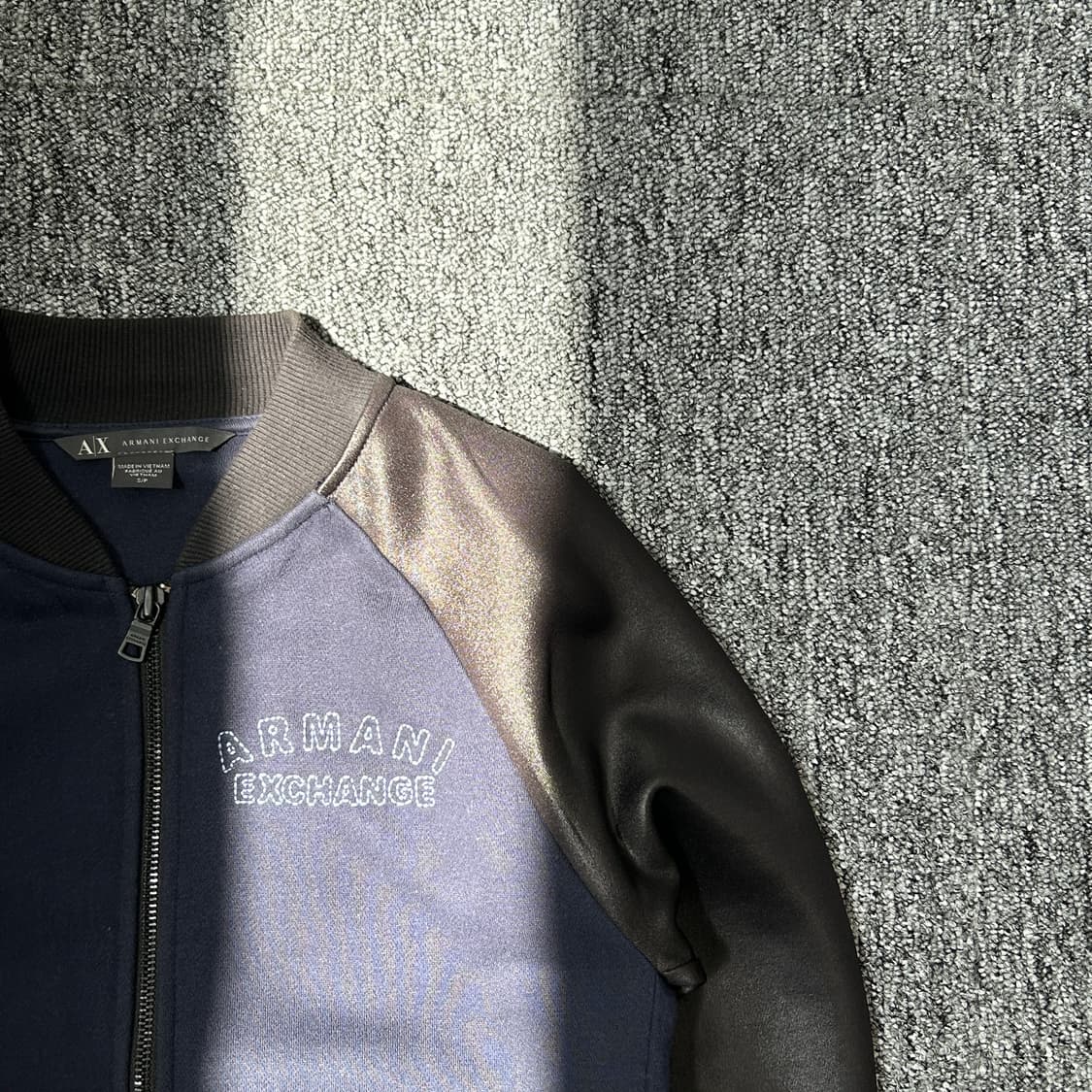 아르마니 익스체인지 네이비 로고 블루종 자켓 상품이미지2