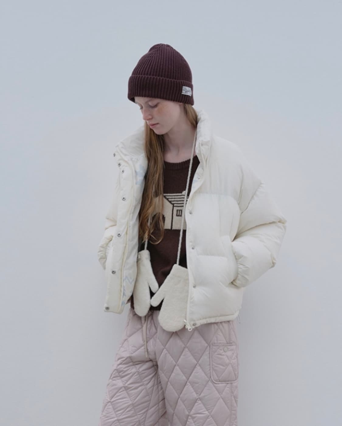 케즈 리버서블 클라우드 다운 패딩 크림 상품이미지3