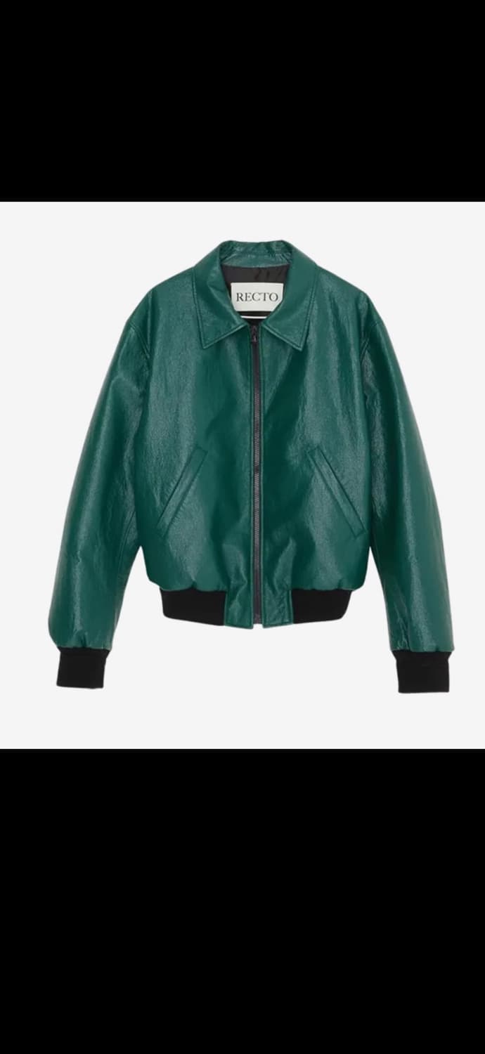 [RECTO] 60S Benn Shine Faux Leather Jack 상품이미지2