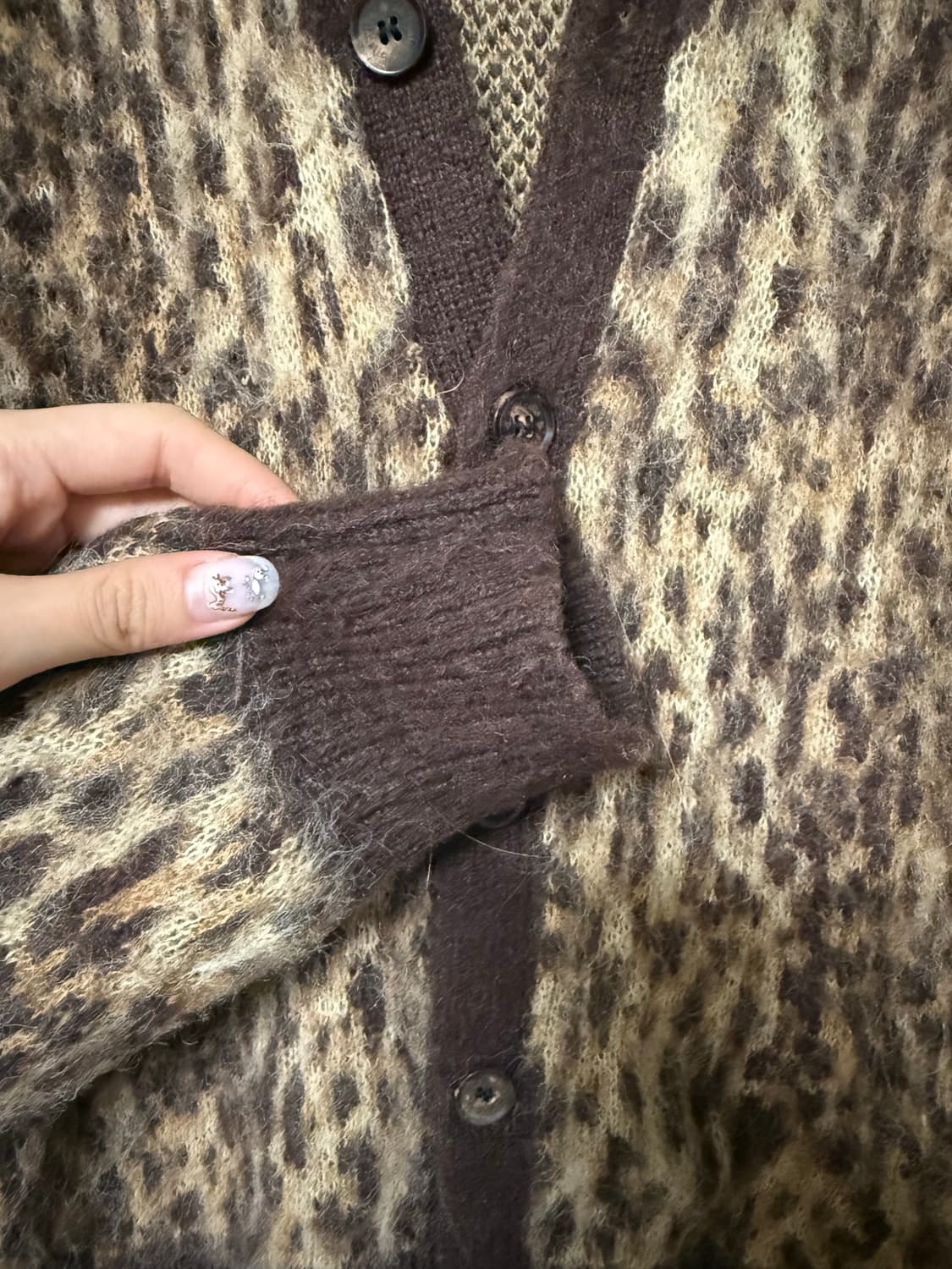 As if calie 애즈이프캘리 레오파드 가디건 상품이미지6