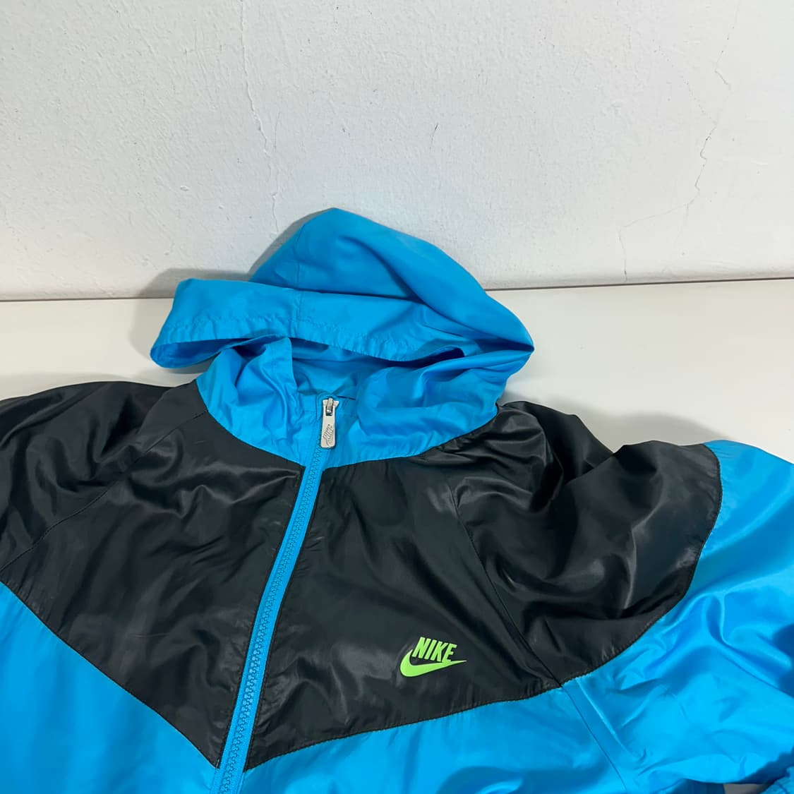 우먼XL 나이키 블루 윈드러너 바람막이 자켓 상품이미지1