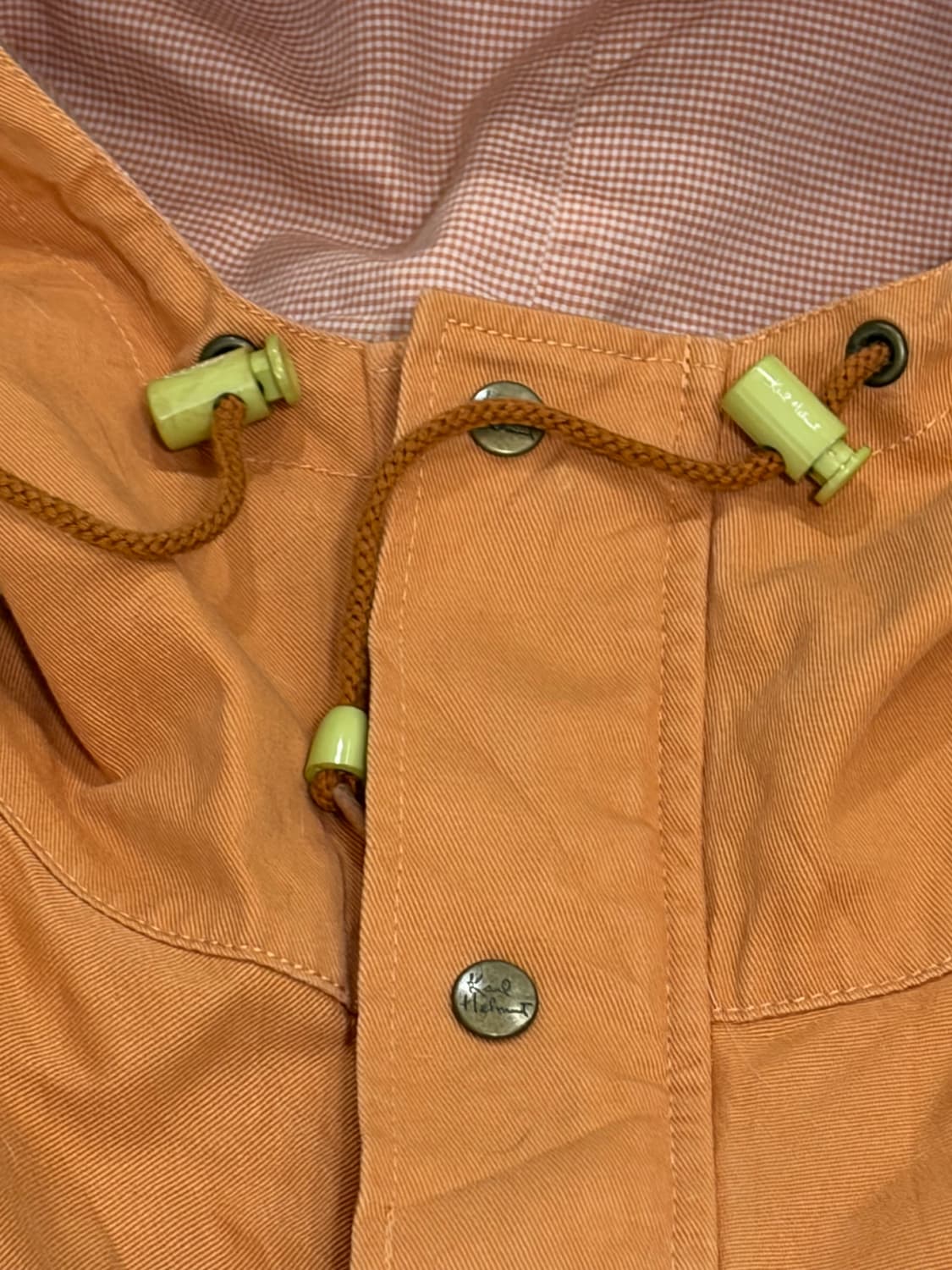 90s Karl helmut orange string rain coat  상품이미지5