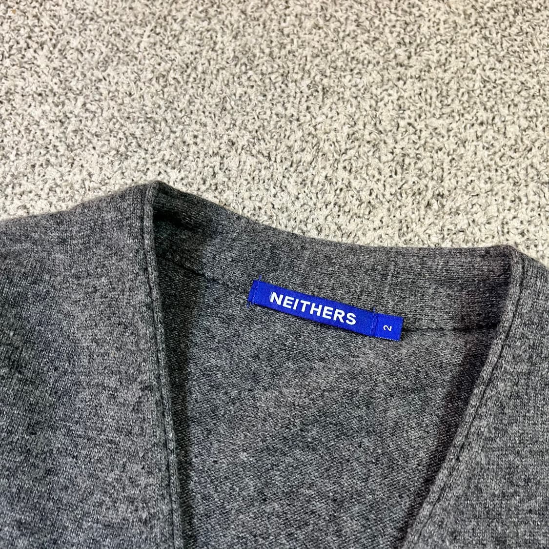 네이더스 포켓 울 니트 가디건 상품이미지3