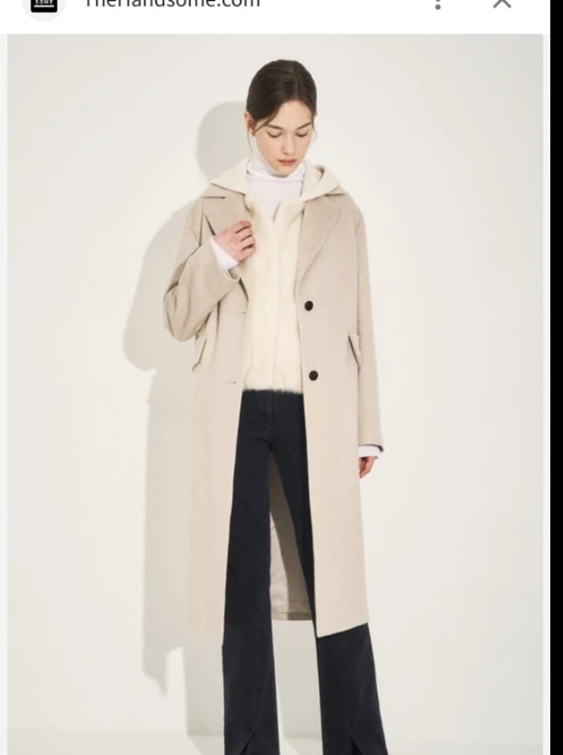 타임 TIME 아이보리 코트 ~55반 상품이미지1