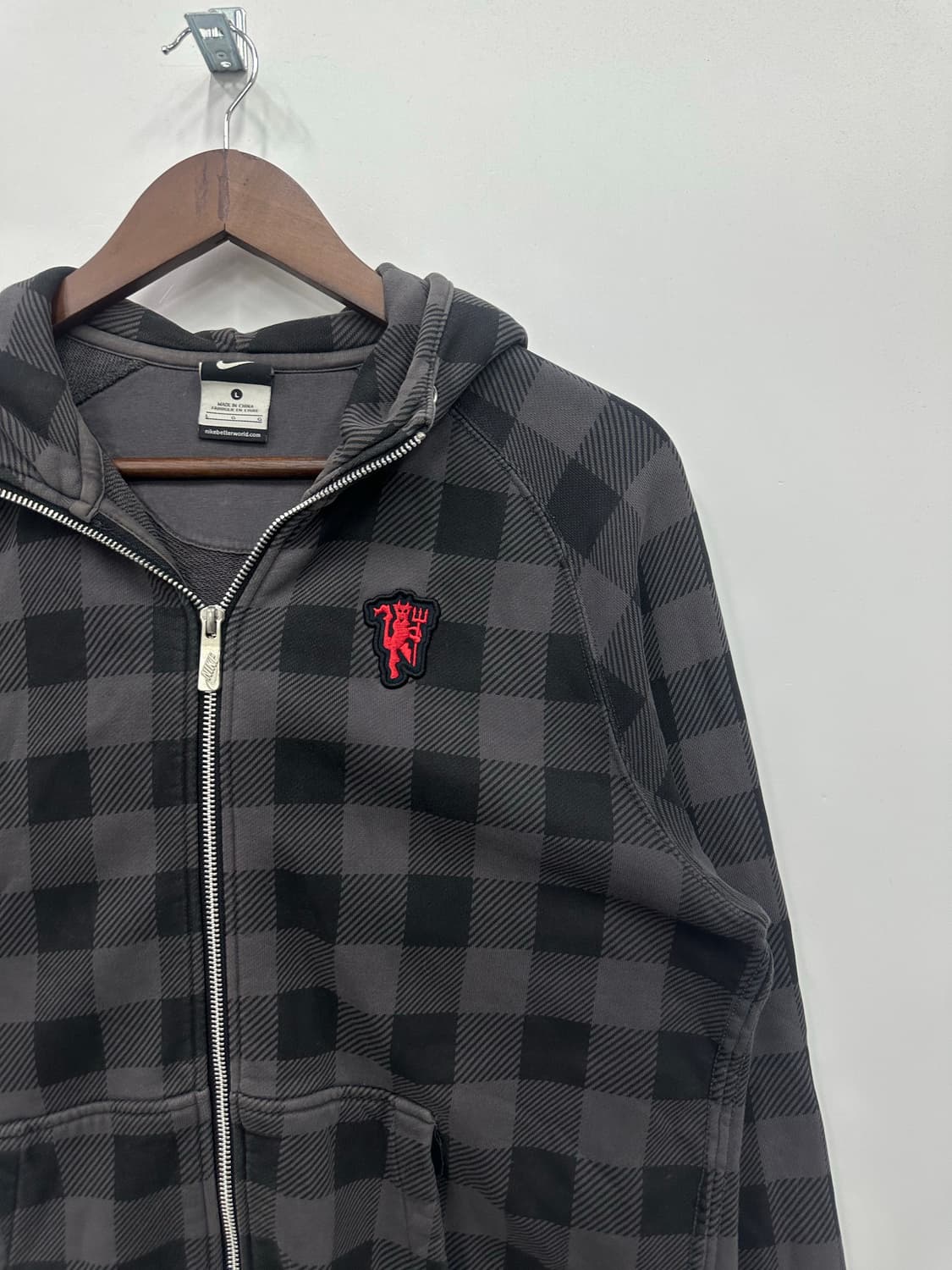 나이키 맨유 체크 후드집업  상품이미지3