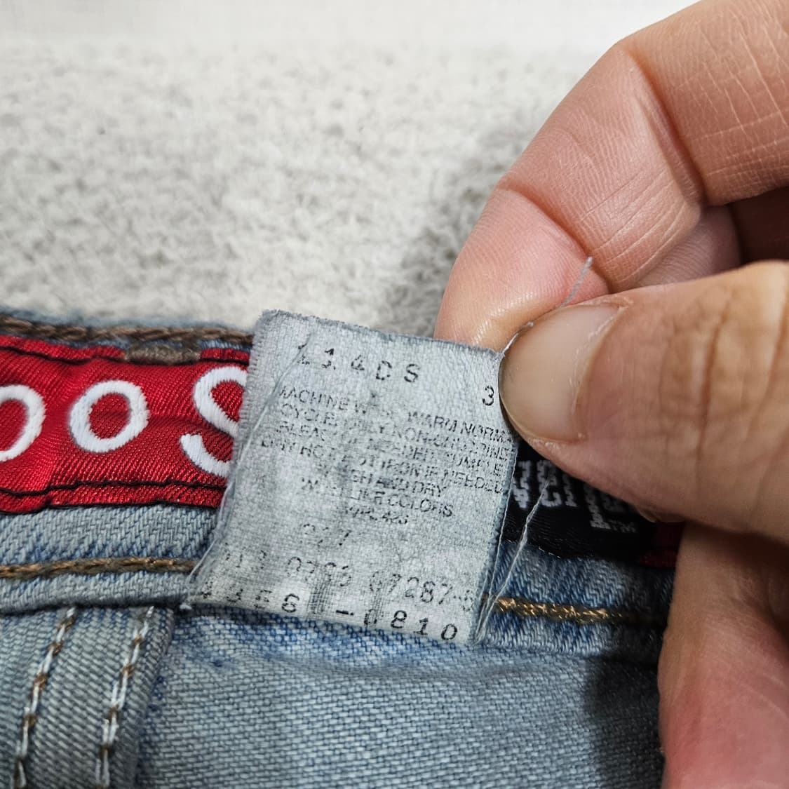 90s 리바이스 페인팅 실버탭 데님 31 32 Made in USA 상품이미지9