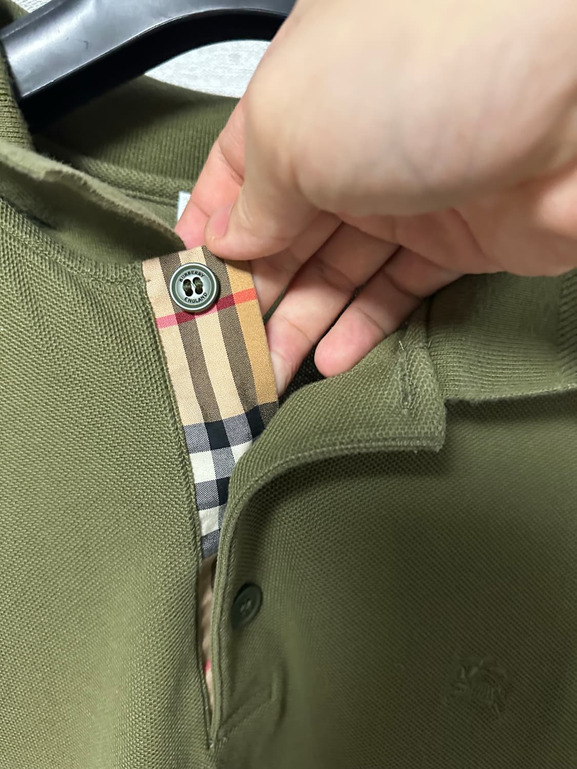 버버리 PK 반팔티 올리브 (L) 상품이미지3