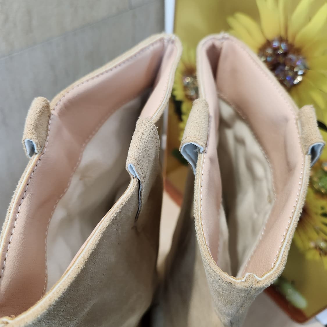 스웨이드 베이지 롱부츠 38 / 웨스턴 감성 / 240~245 상품이미지7