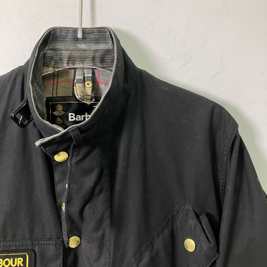 바버 인터내셔널 오리지널 블랙 왁스 자켓 34 상품이미지4