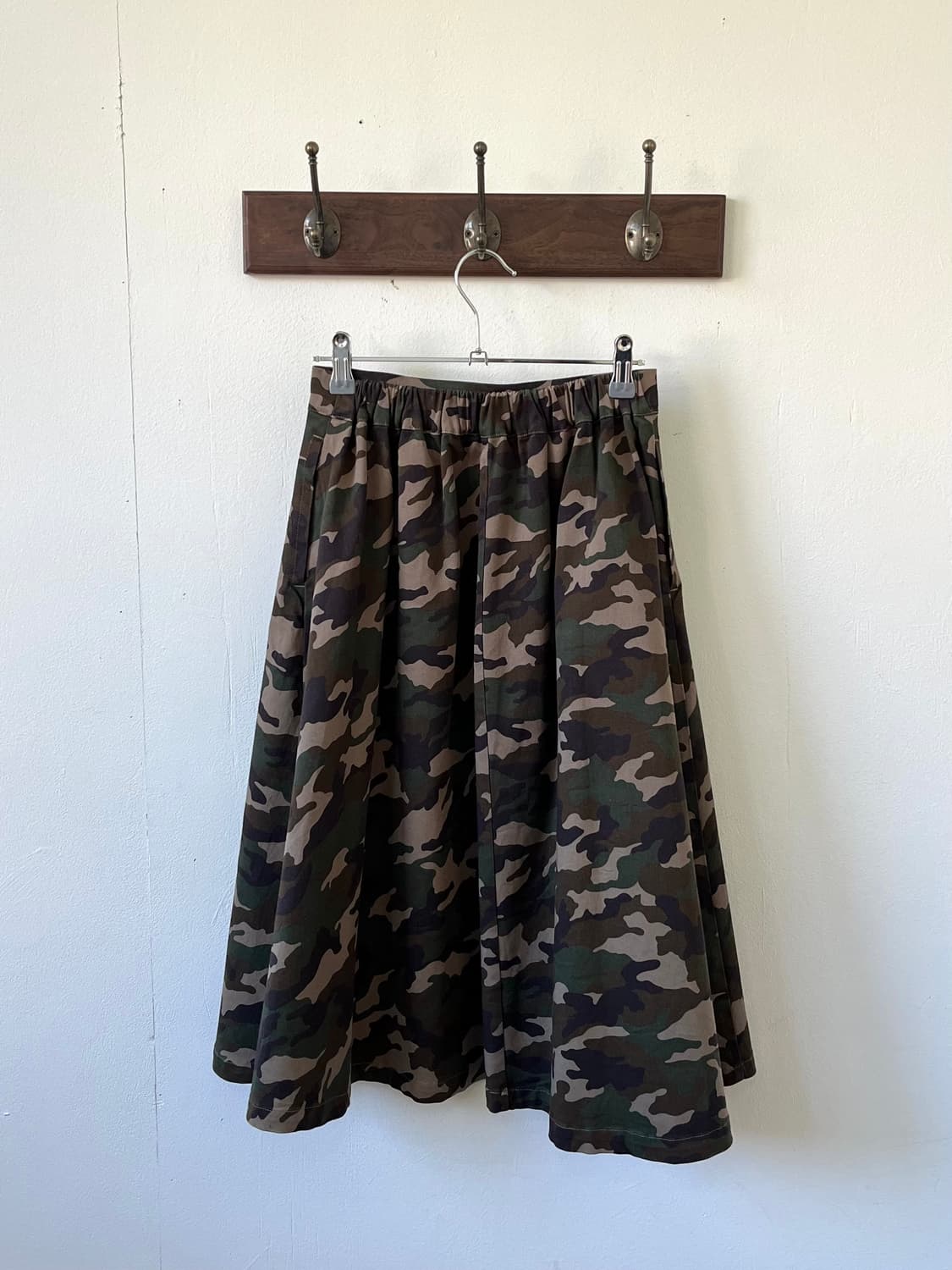 BROWNY 카모 플라쥬 스커트 상품이미지3