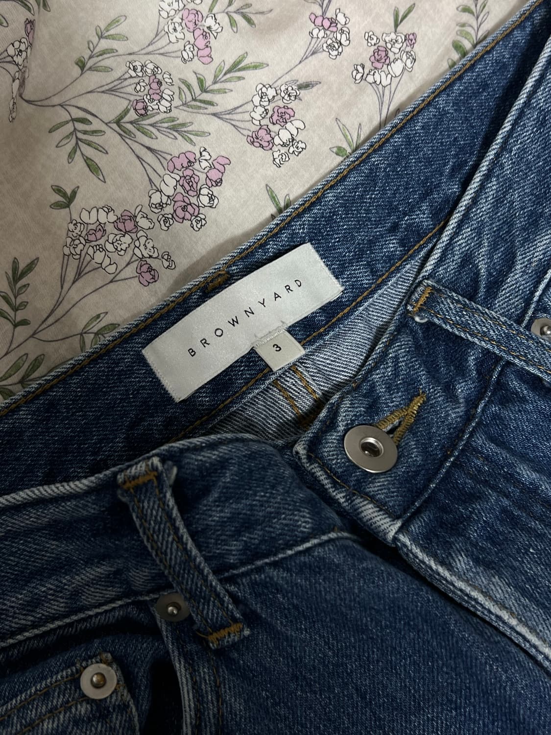 브라운야드 레귤러 중청 데님 3사이즈 상품이미지3