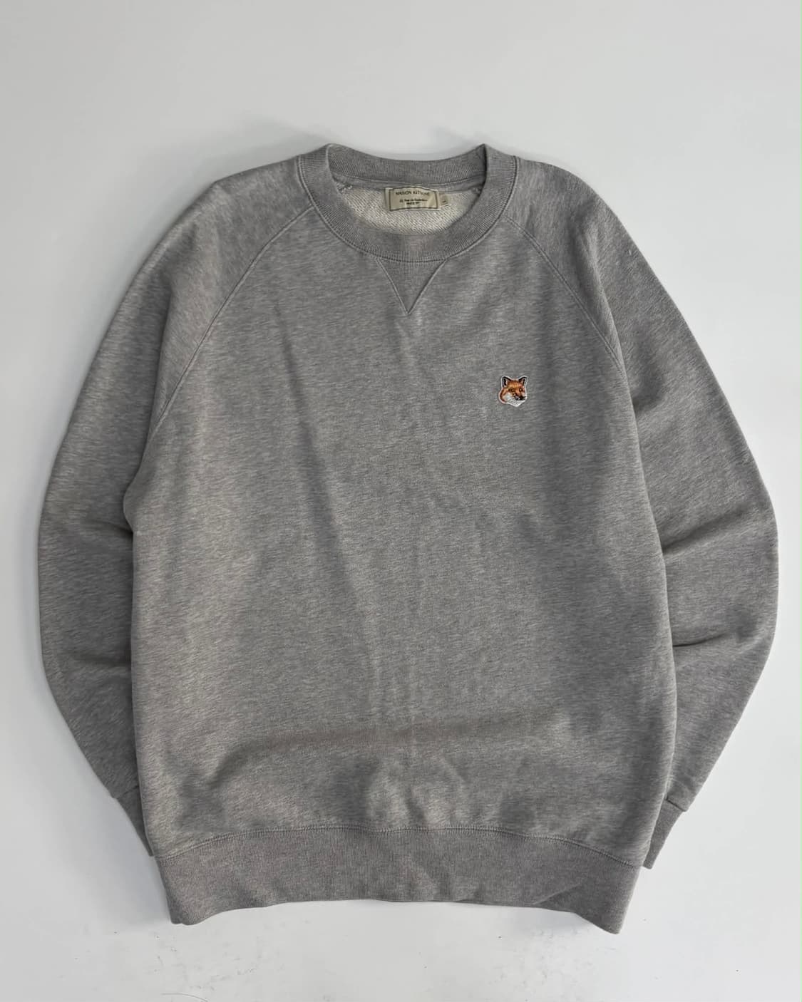[L] 메종키츠네 그레이 폭스헤드 스웻 셔츠 상품이미지1