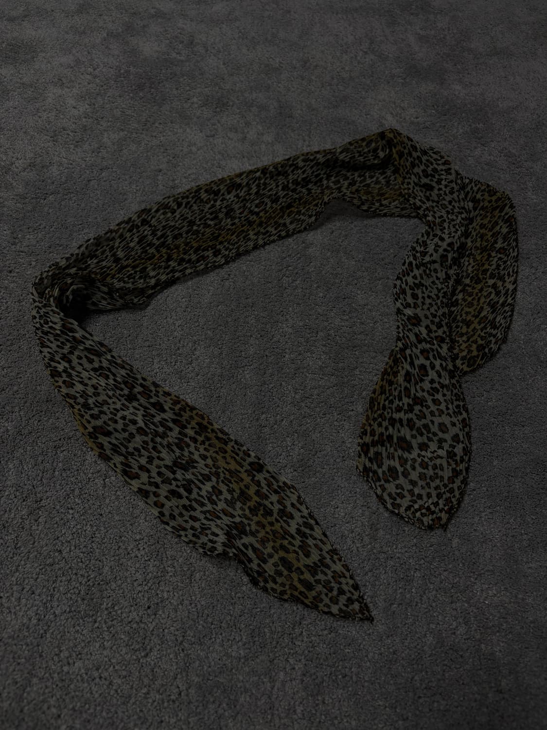 Vintage vkei punk mood leopard scarf 상품이미지3