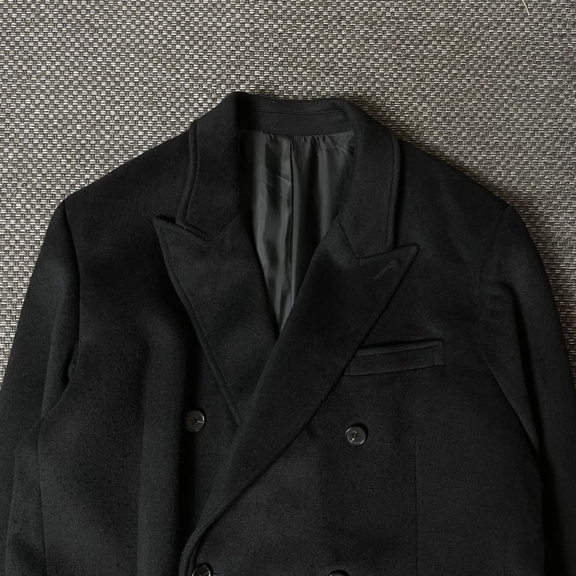 에잇세컨즈 블랙 롱 더블코트 XL 상품이미지3