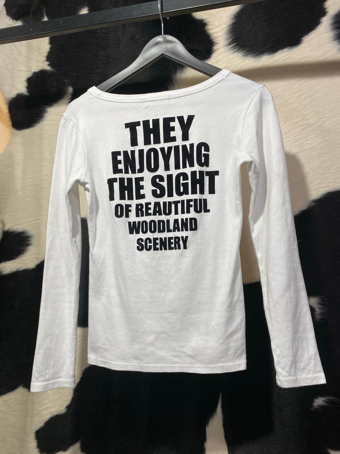 Vanity face 레터링 슬림핏 롱슬리브 상품이미지5