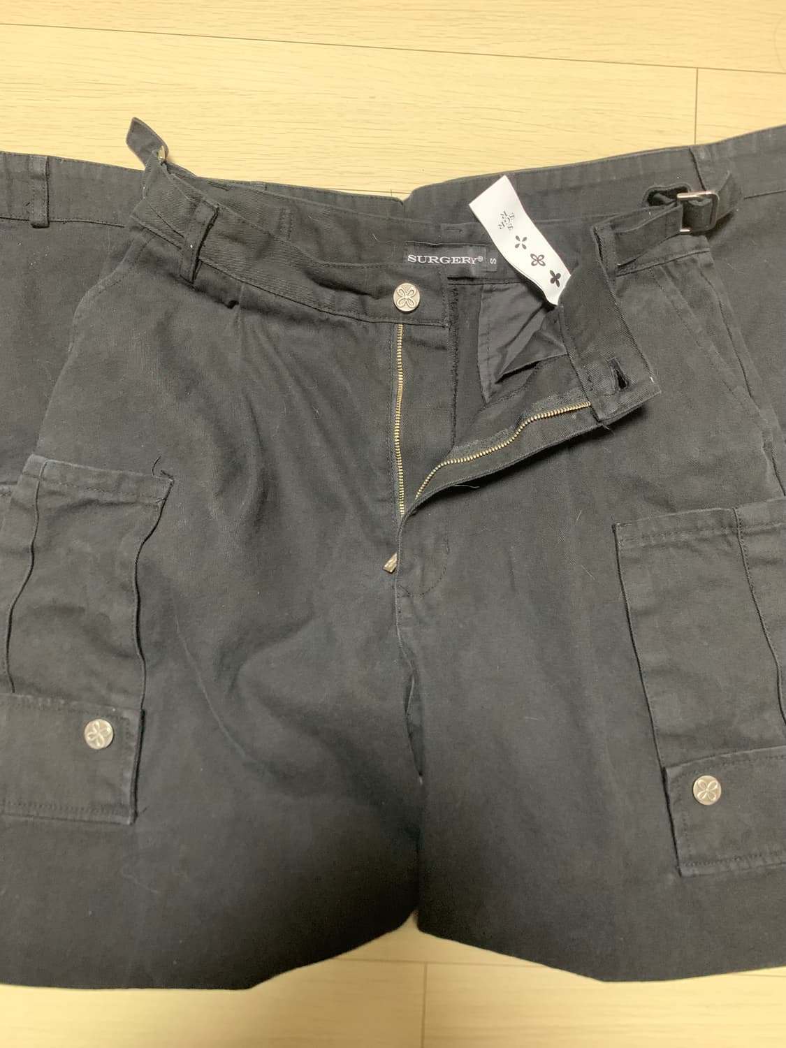 써저리 리버스 4 포켓 카고 팬츠 블랙 s 상품이미지4