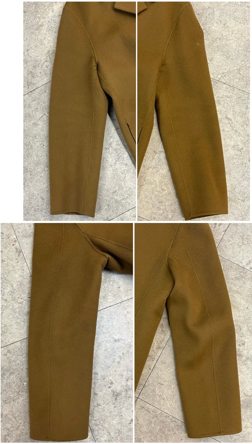 빈티지 울 캐시미어 롱코트 브라운 105 #csz3418 상품이미지10